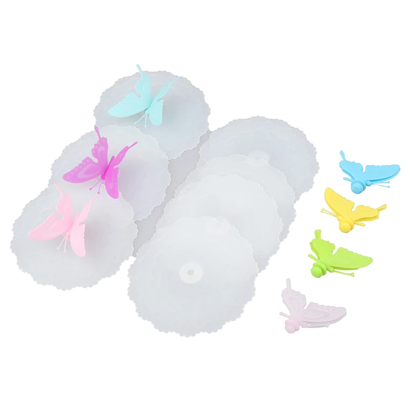 

Butterfly Silicone Leakproof Coffee Mug Suction Lid Cap Airtight Seal Anti-dust Beautiful Cup Cover Home Kitchen Gadgets