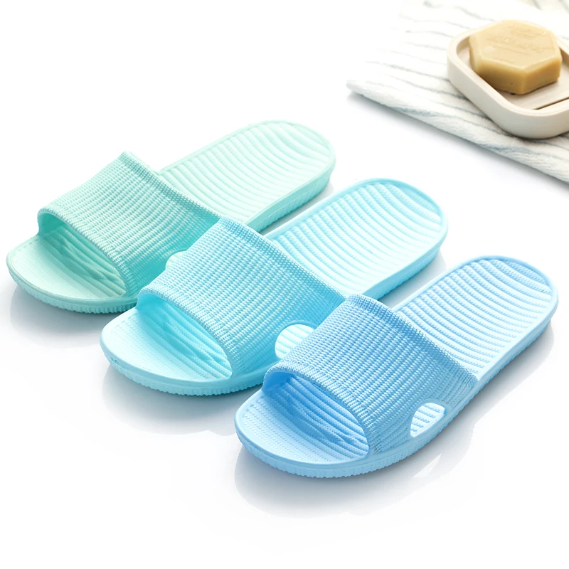 

Unisex Slippers Women Men Shoes PU Fashion Summer Bathroom Slipper Lovers Indoor Sandals Home Slippers Non-slip Floor Flip Flops