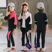 girls clothing set children 2021 spring autumn sports suit long sleeve girls tracksuits for kids clothes 4 6 8 10 12 13 years