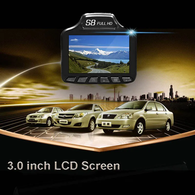 Автомобильный видеорегистратор 3 в 1 радар детектор 0 дюйма GPS HD 1080P регистратор