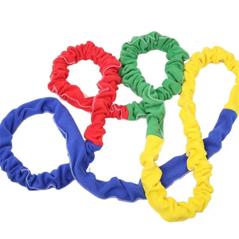 

Elastic Fleece Cooperative Stretchy Band 12 Feet Integrations Dynamic Movement Exercise Latex Band Stretchy Prop for Group Activ