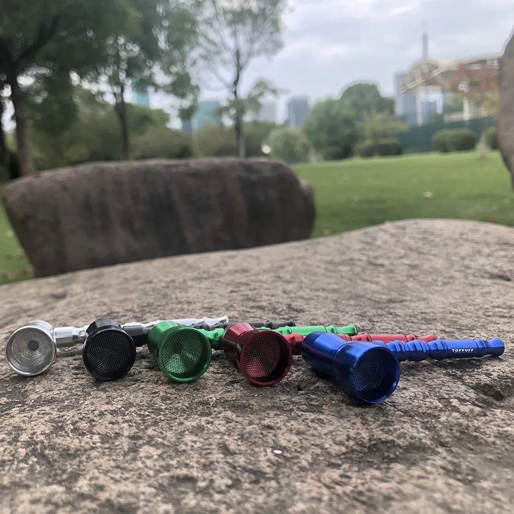 Богатая собака алюминиевая курительная трубка металлическая труба с