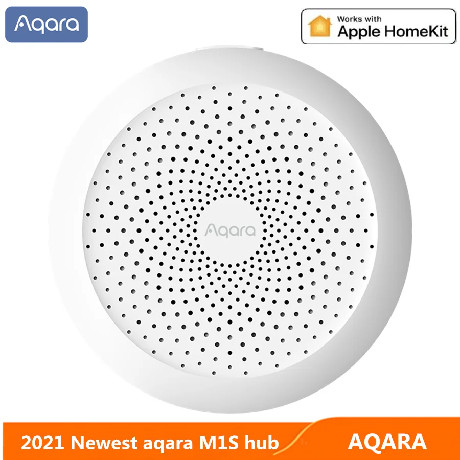 

Беспроводной хаб Xiaomi Aqara Hub M1S E1, умный шлюз 3 ZigBee, система сигнализации, монитор, пульт дистанционного управления, Homekit