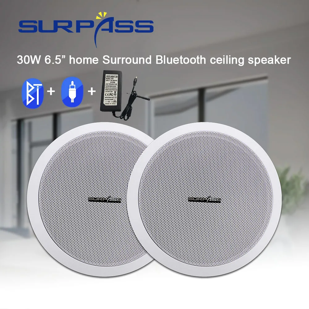 30 Вт пыленепроницаемый умный Bluetooth в потолок активный Динамик s 6 5 фут домашное