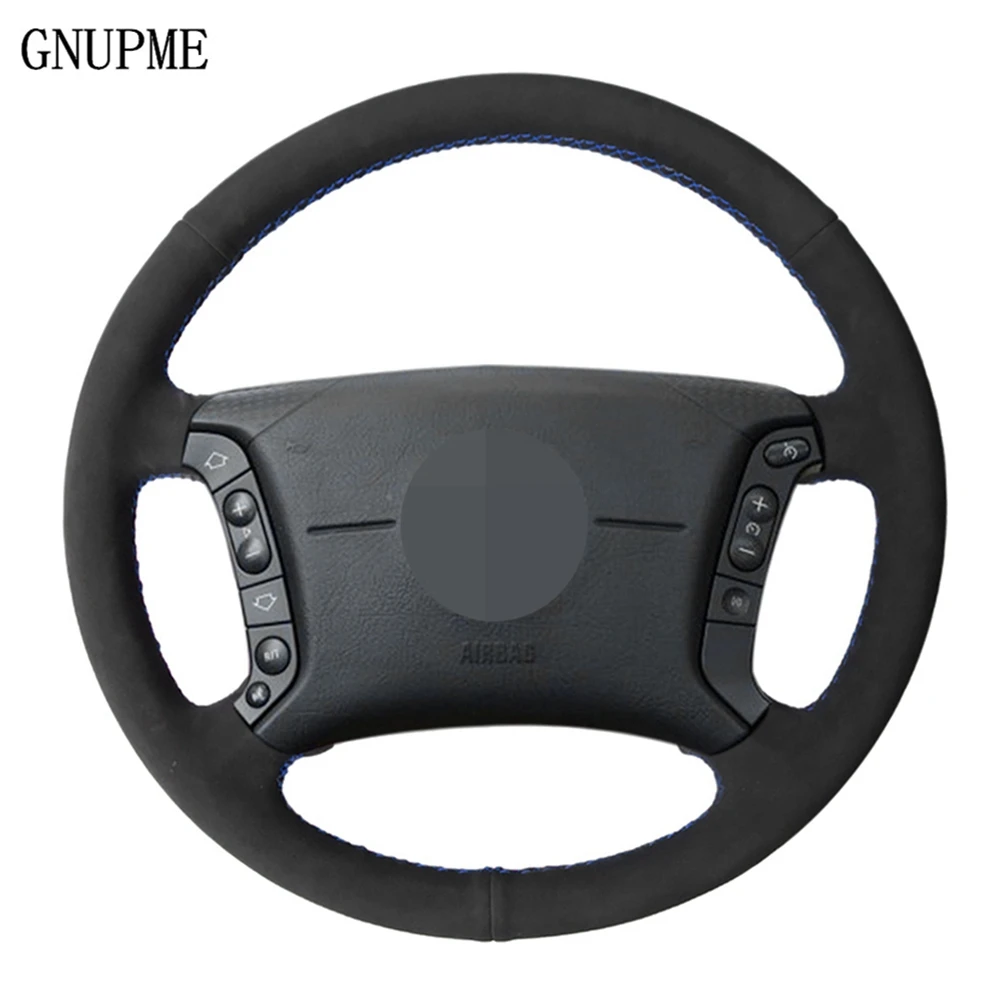 

Hand-stitched Black Suede Car Steering Wheel Cover For BMW E36 1995-1997 E46 1998-2004 X3 E83 X5 E53 E38 1994-2001 E31