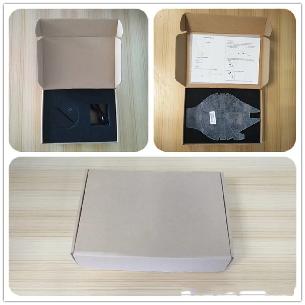 Космический 3D Ночник светильник цветной светодиодный подарок атмосфера