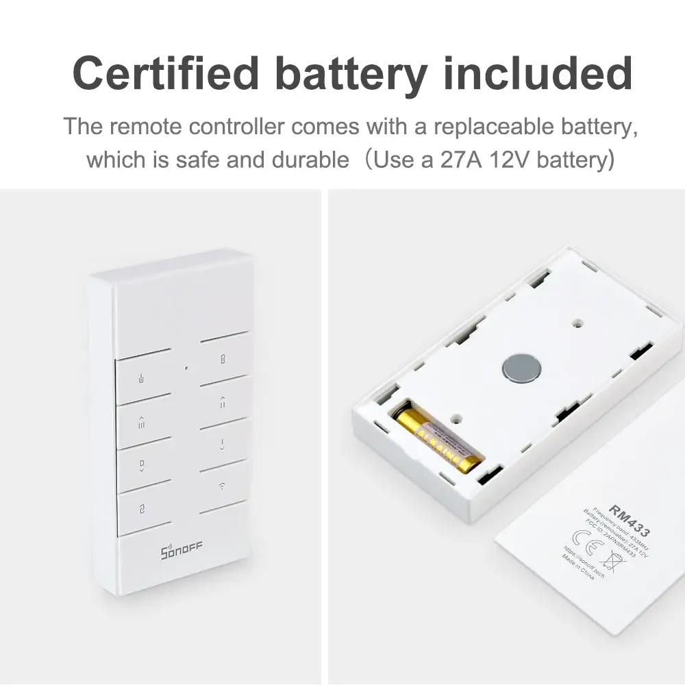 Пульт дистанционного управления SONOFF RM433 на 8 клавиш 433 МГц работает с RF/Slampher R2/4CH