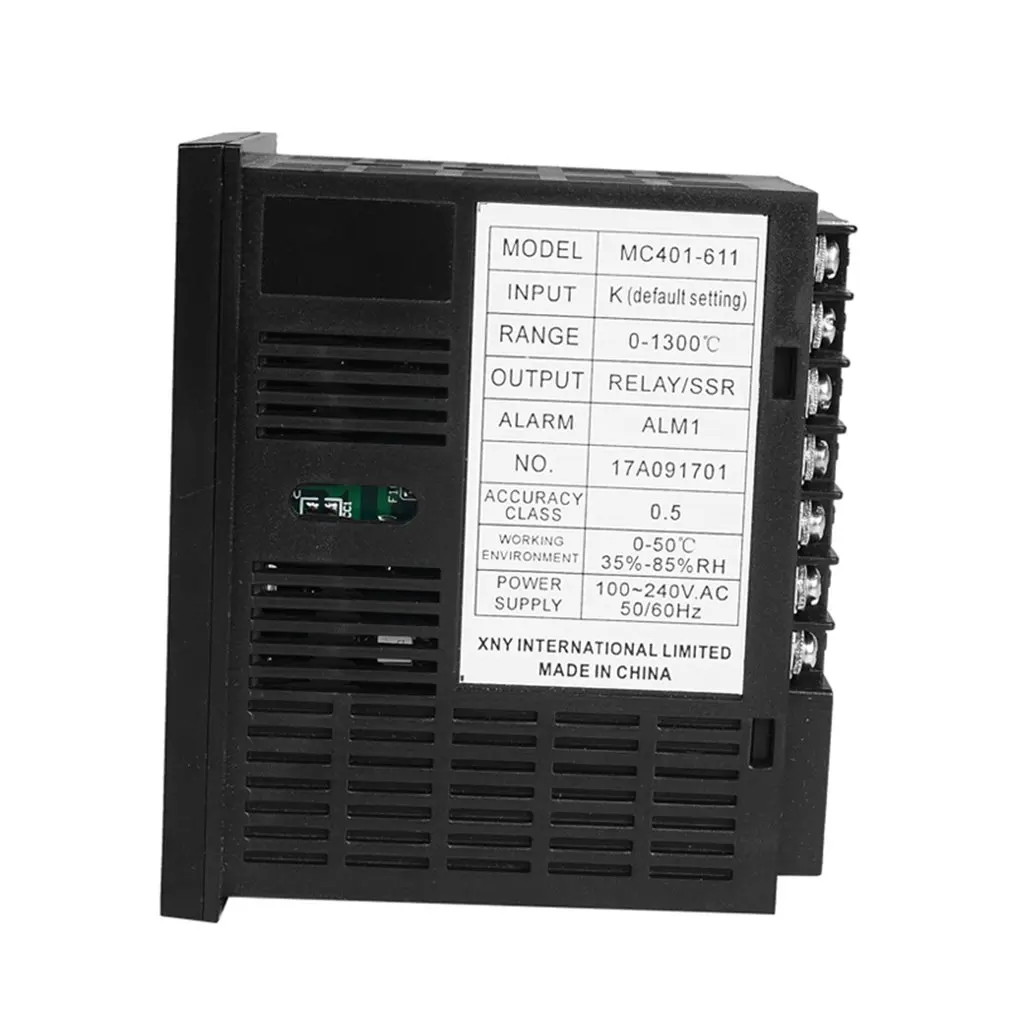 

Power Supply Direct Current Input PT100 Thermocouple Digital PID Temperature Controller SSR Relay Output For Heat With Alarm
