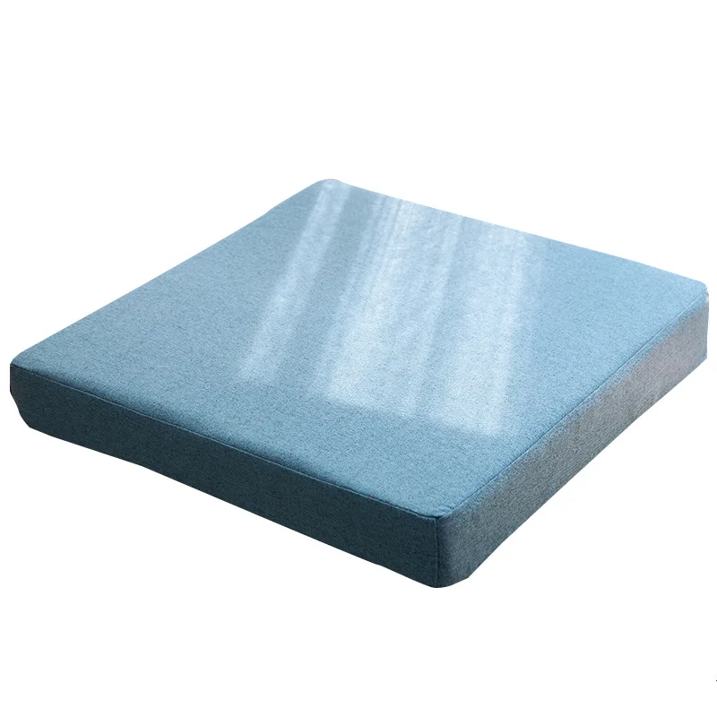 Утолщенная Подушка для стула современная простая льняная мягкая квадратная