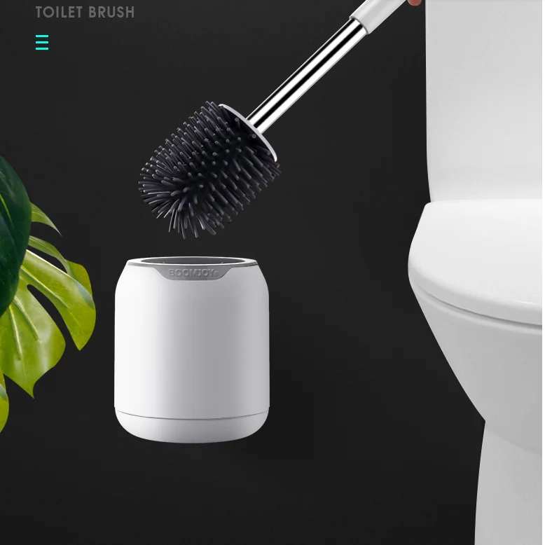 

Silicone Hanging Toilet Brush Without Punching Creative Plastic Toilet Brush Holder Nordic Bathroom Brosse Wc Home Items DE50MTS