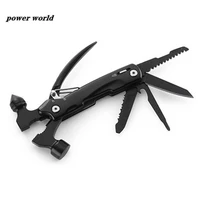 1pcs multi functional claw hammer screwdriver saw knife pliers tools set folding outdoor camping hand tools
