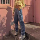 Джинсы женские прямые с завышенной талией, модная повседневная Уличная одежда из денима в стиле МОМ, свободные винтажные качественные брюки в стиле Харадзюку