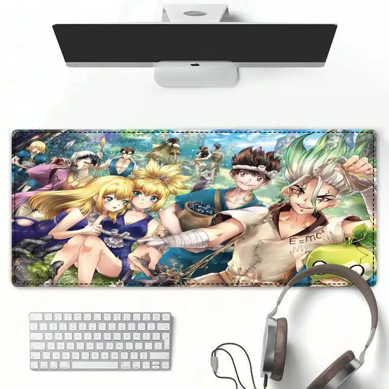 

Luxury Dr Stone Gaming Mouse Pad Gamer Keyboard Maus Pad Desk Mouse Mat Game Accessories For Overwatch