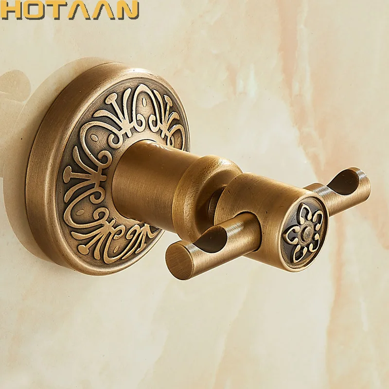 

Robe Hook,Clothes Hook,Aluminium Construction with antique brass finish,Wall Mounted Bathroom hook Bathroom Accessories,YT14202