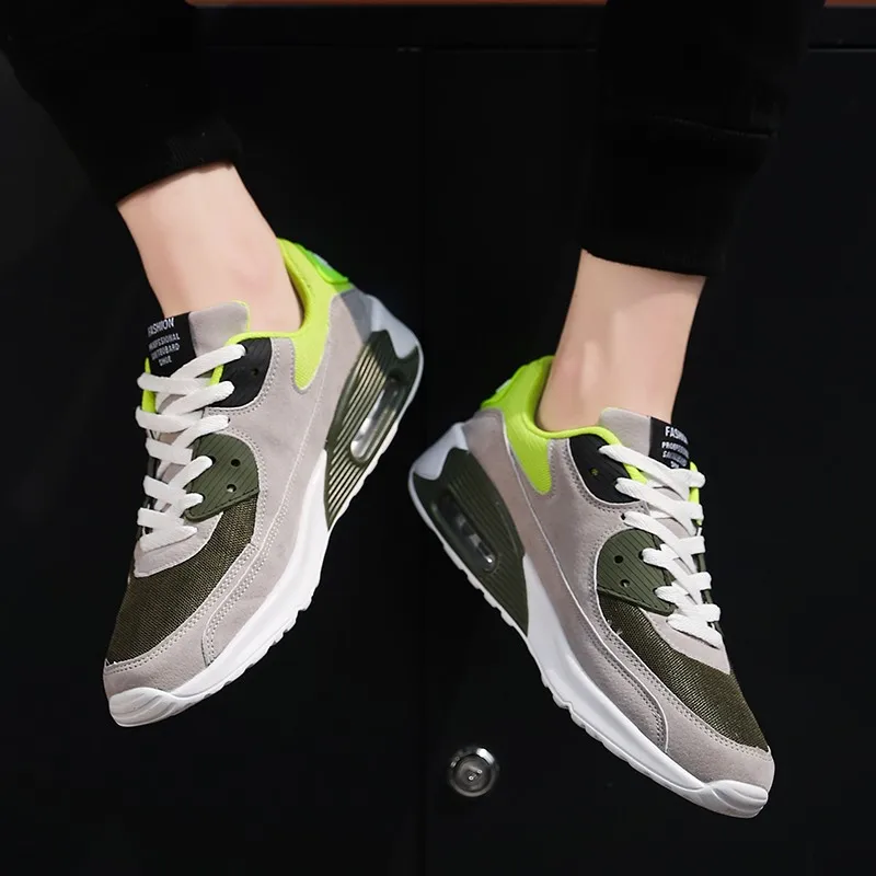 

Кроссовки мужские на воздушной подушке, дышащие спортивные туфли для скейта, Нескользящие, обувь для отдыха, низкая подошва