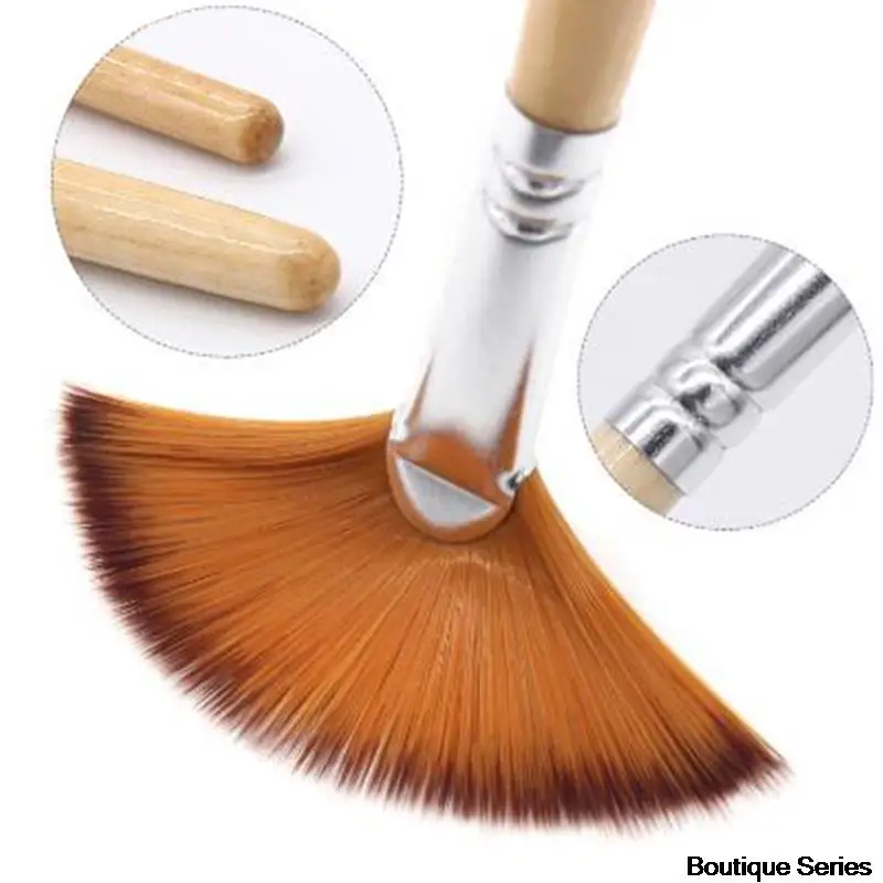 5 шт. кисти для рисования гуашью в форме веера | Канцтовары офиса и дома