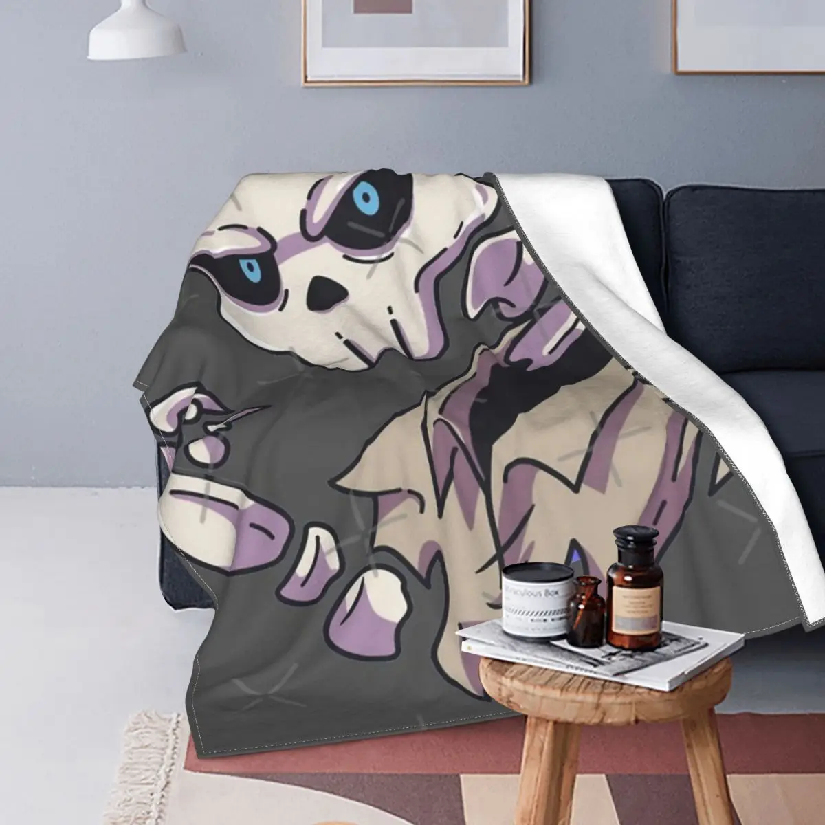 

Manta de Scary Skeleton para cama, colcha a cuadros, manta térmica, 220x240