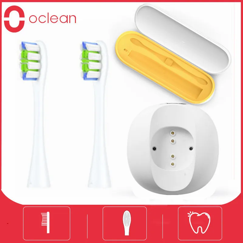 Oclean X Путешествия Чехол Коробка конструкция «2 в 1 Электрический Зубная щётка Зарядная база PW01 запасная щетка для Oclean X/Z1