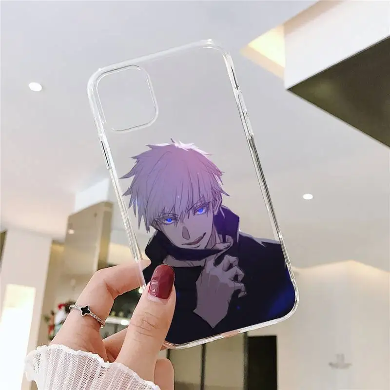 

Jujutsu Kaisen Phone Case Transparent soft For iphone 5 5s 5c se 6 6s 7 8 11 12 plus mini x xs xr pro max
