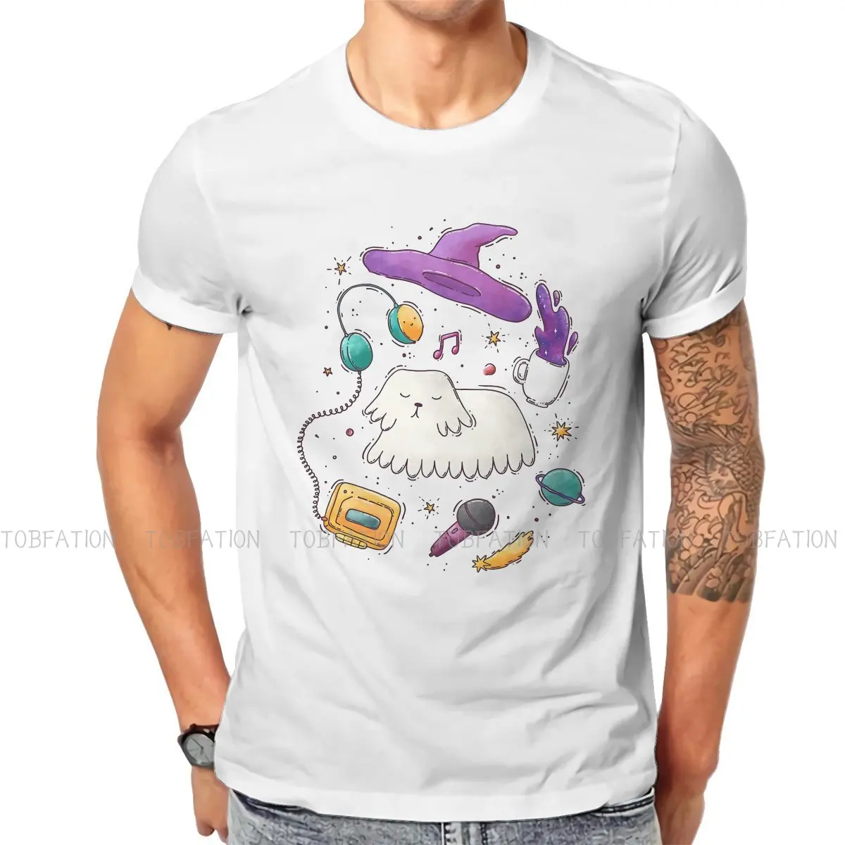 Футболка мужская хлопковая с коротким рукавом винтажная Готическая рубашка