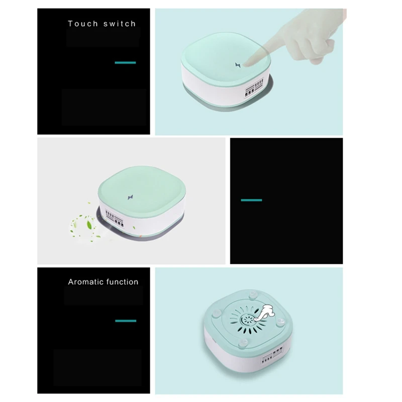 

Negative Ion Air Purifier Rechargeable Refrigerator Purifier Filter with Aroma Function for Indoor Cars