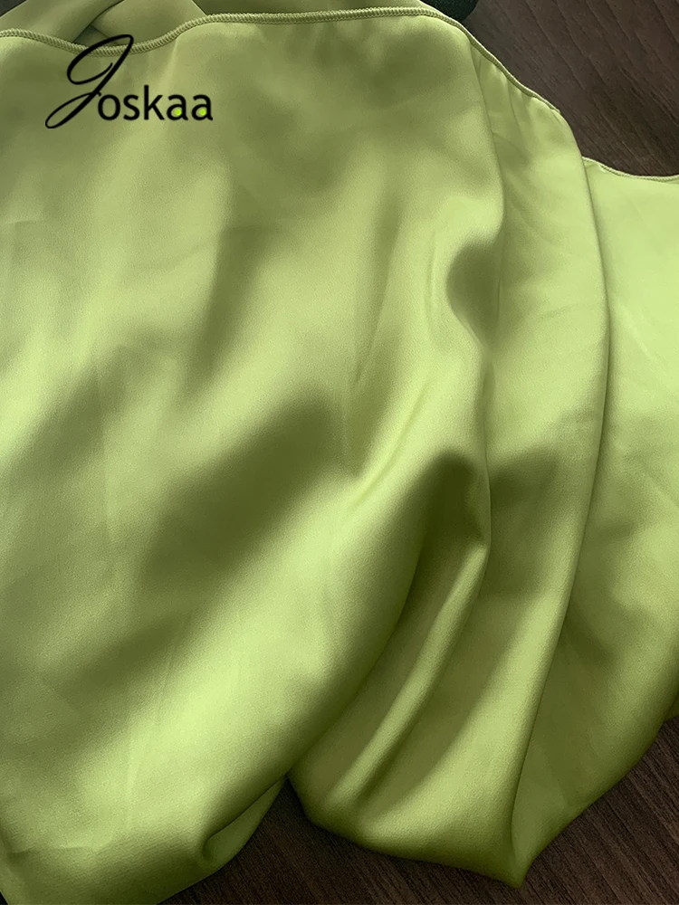 

Joskaa Green Cross Corset Tops+High Split Maxi Skirts 2 Piece Sets Women Outfits Summer Party Club Dress Suit Holiday Beachwear