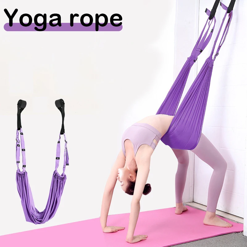 

Aerial Yoga Rope Hammock Door Mounted Stretch Swing Adjustable Training Device For Dancing Ballet Max Load 440 Lb. Whstore
