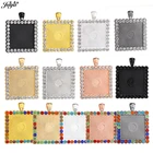 3 шт.лот, стразы, ободок, подвеска, основа 25 мм, амулеты, квадратный Пустой Лоток, сделай сам, аксессуары для изготовления ювелирных изделий, ожерелье, фурнитура, поделки