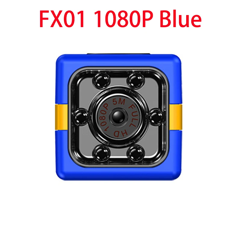 FX01 1080P Blue Мини-камера FX01 HD 1080P с датчиком ночного видения, видеокамера, движения, DVR, микро камера, Спортивная DV видео, маленькая камера, Cam Sq11 720p - Цвет: FX01 1080P Blue