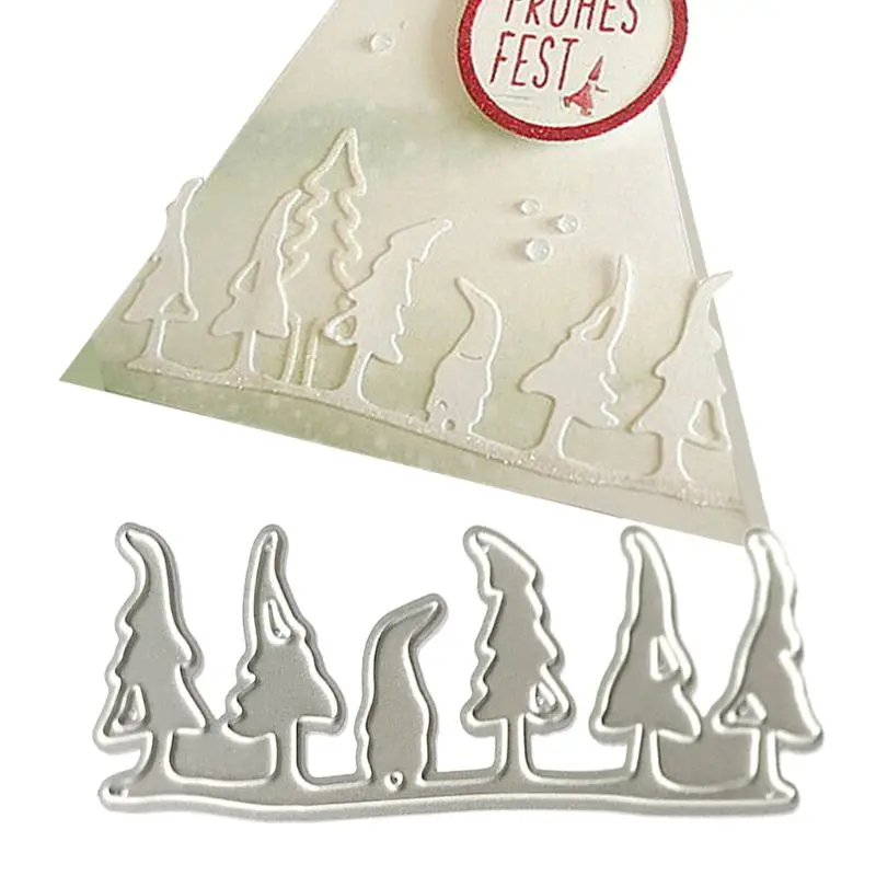 Ряд деревьев металла резки штампов Трафаретный Скрапбукинг DIY штамп для альбомов