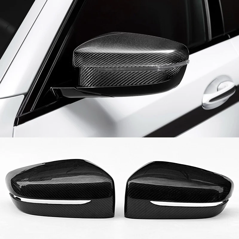 Сменный стильный чехол для зеркала заднего вида из углеродного волокна подходит