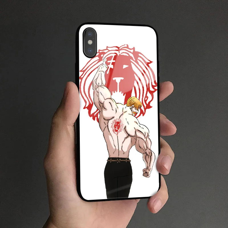 Escanor Nanatsu no Taizai аниме мягкий силиконовый стеклянный чехол для телефона iPhone 6 6S 7 8 Plus