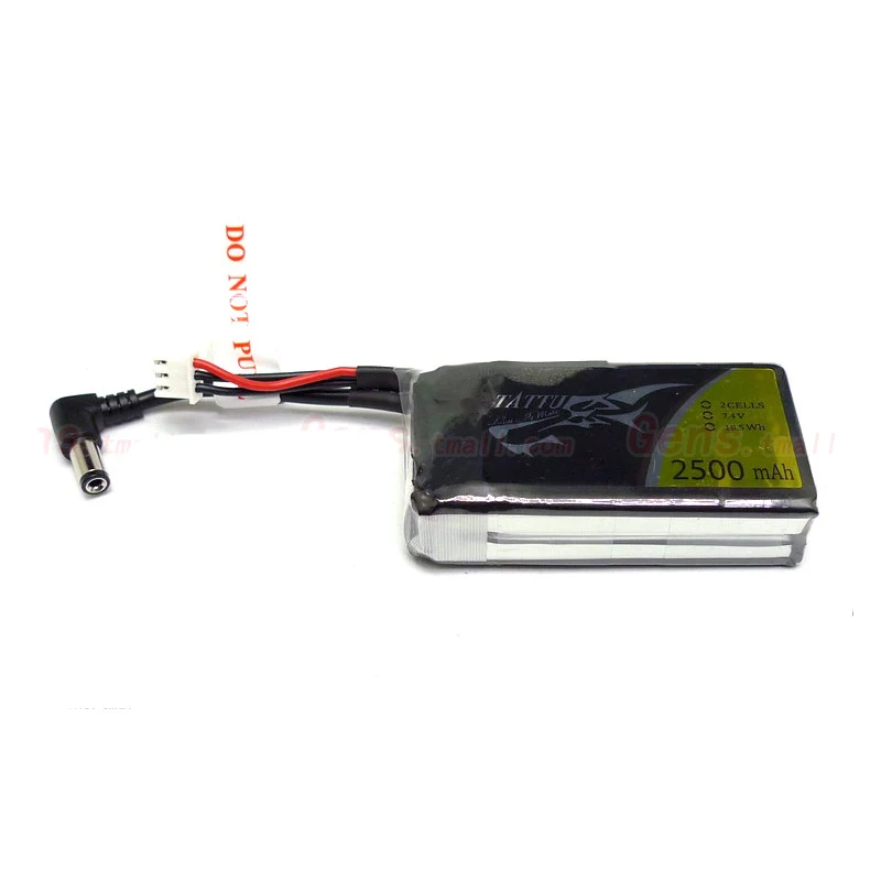 

2500mAh 7.4V FPV glasses lithium battery pack 5.5 mm outside and 2.1 mm inside DC interface