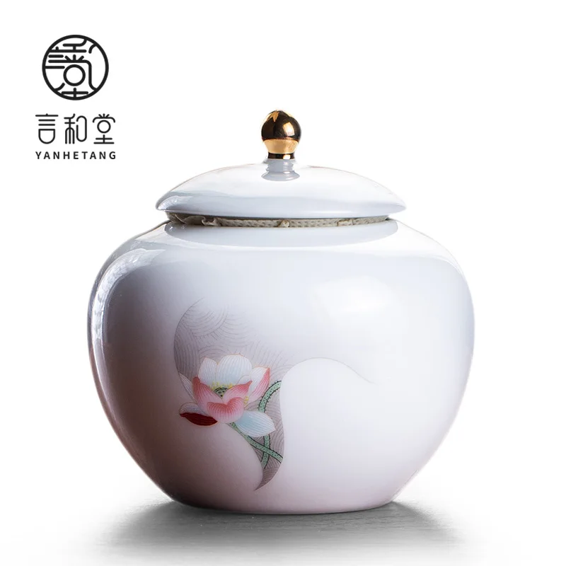 

Ceramic Tea Bag Storage Box Organizer Container Tin Cans Ceramic Tea Caddy Storage Caja Para Guardar Te Coffee Container BA6