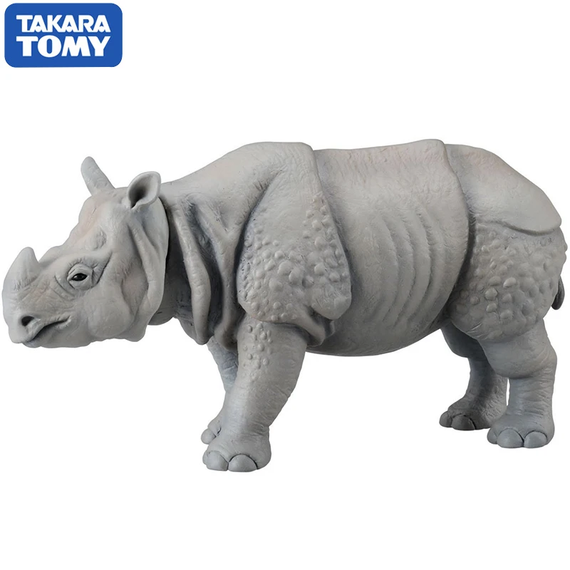 Takara Tomy ANIA Animal Advanture AS 18 дикие индийские носороги 8 см ABS фигурки Детские