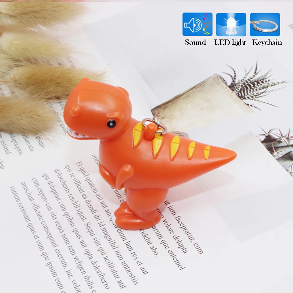 Squishy Kawaii Gigantes Animal Squeeze Toys Dinosaur Sound LED Light Lamp Flashlight Keyring Key Chain Kids Gift ToyW725 | Игрушки и