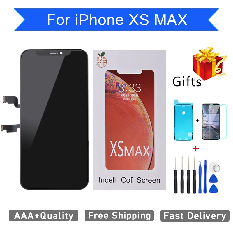 Высококачественный Дисплей AAA Incell для iPhone XS Max ЖК дисплей с сенсорным экраном
