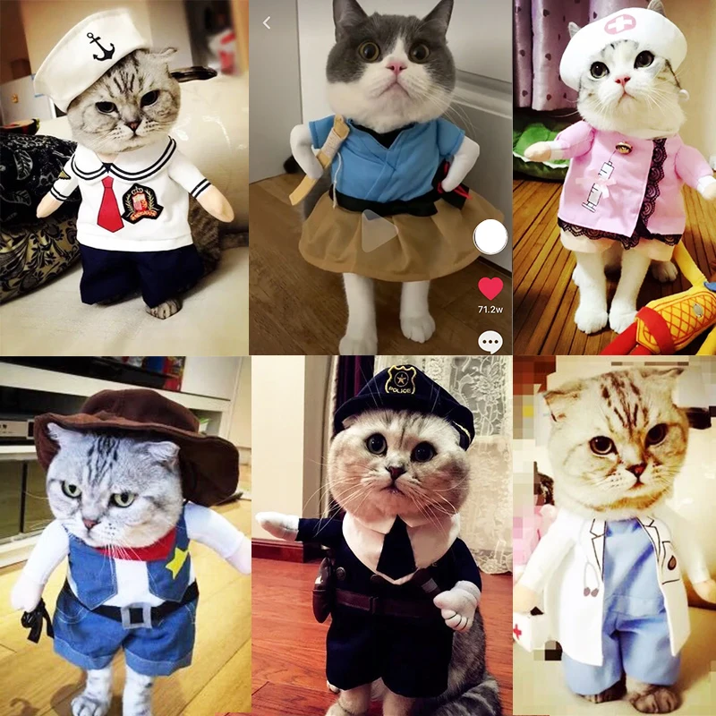 Одежда для собак рождественское пальто Хэллоуина одежда кошек и карнавальный