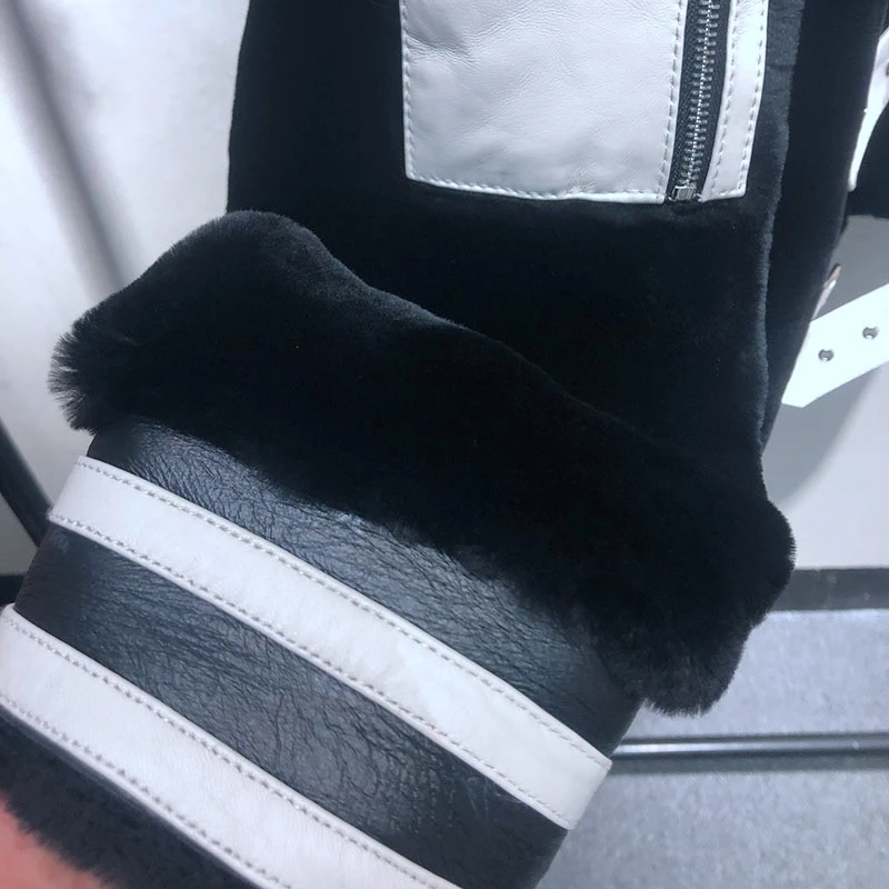 

Fur Women Coat Natural Natural Double-Faced Fur Sheepskin And Fur Outwear Winter Merino Sheep Fur Warm Thick Real Fur H117