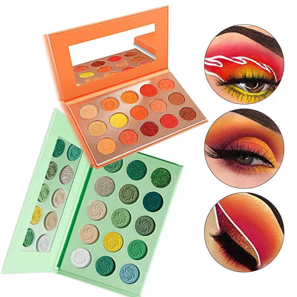 Авокадо зеленый тени для век палитра 15 Цвет матовый блеск макияж Косметические