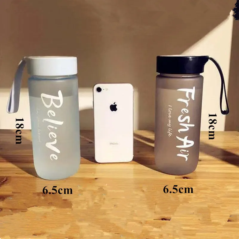Бутылка для сока воды BPA бесплатно пластиковые квадратные корейский стиль Спортивная бутылка для питья
