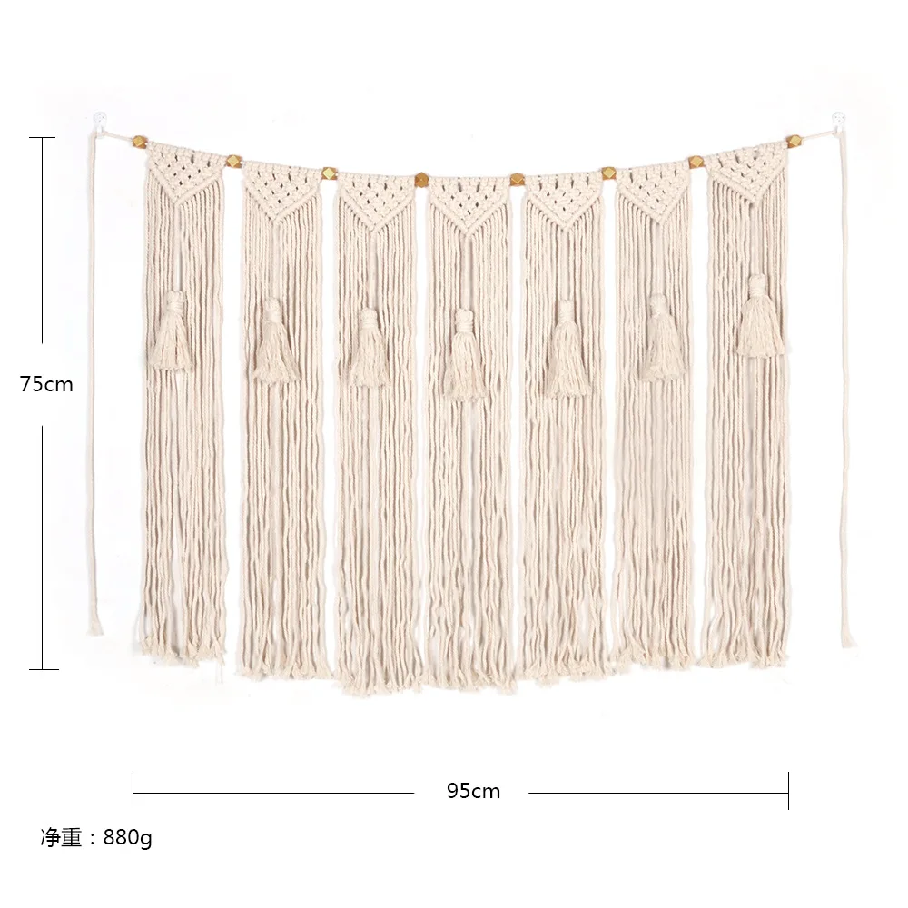 Настенный Гобелен макраме для спальни дома двери окна занавески свадебный фон