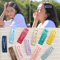 5pcs no bend seamless hair clips side bangs fix fringe barrette makeup washing face accessories women girls styling hairpins