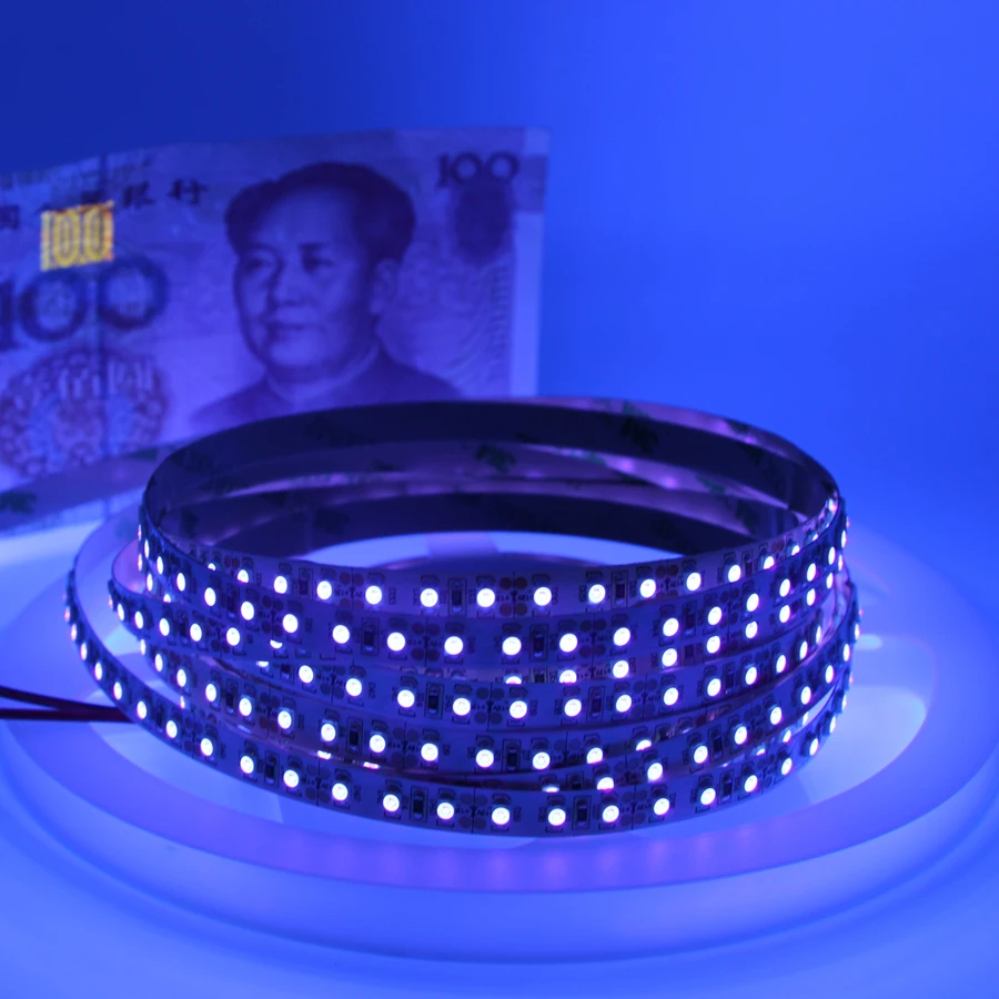 5 мм 8 SMD 3528 УФ светодиодный светильник ультрафиолетового излучения Диодная лента