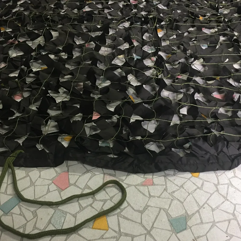 Черная усиленная камуфляжная сетка WELEAD большие размеры военные садовые навесы