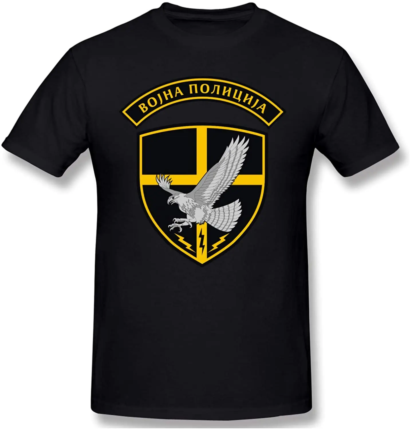 

Special Forces Crew Neck Youth Men's Pop Short Sleeves T Shirt Soft Tee Black Cotton