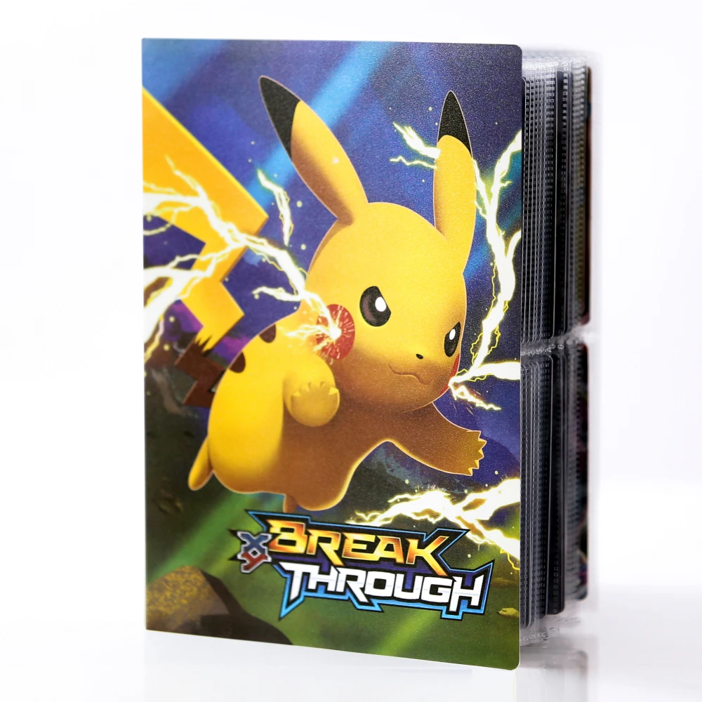 

Pokemon Map 240Pcs 4pocket Holder Collections Card Album Book Game Characters Book Binder Folder Toy Gift for Kid Pikachu Gengar