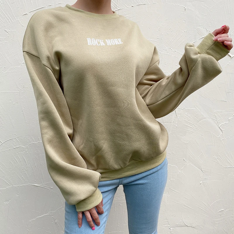 Darlingaga Autumn Winter Oversize Sweatshirt Women Loose Neon Pullover Letter Casual Women's Sweatshirts Harajuku Hoodies