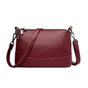 3-слойные сумки из мягкой кожи, роскошные женские сумки, дизайнерские сумки, высококачественные сумки через плечо для женщин, 2018