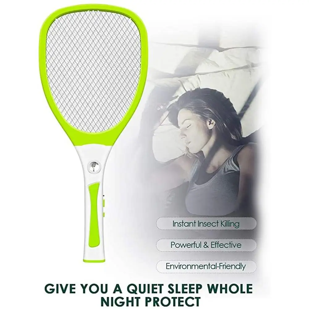 

New Mosquito Racket Kills Electric Mosquito USB Handheld Racket Insect Fly Bug Wasp Mosquito Killer Home Kills Flies
